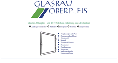 Desktop Screenshot of glasbau-oberpleis.de